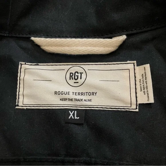 Rogue Territory Supply Jacket Black Ridgeline RGT  Men’s XL wax Work Coat Button - Picture 2 of 11